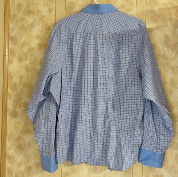 iTailor Button Up Collared Long Sleeve Shirt Small Grid Check Plaid XXL - Picture 7 of 8